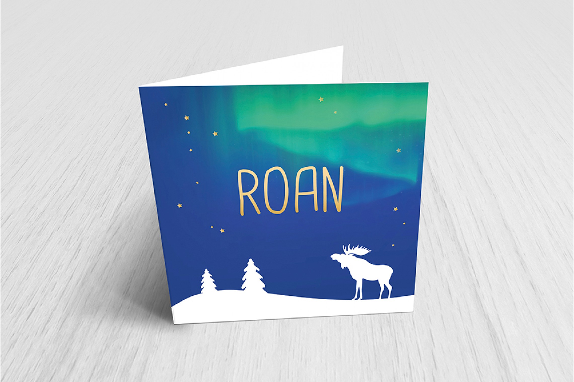 Eland met noorderlicht